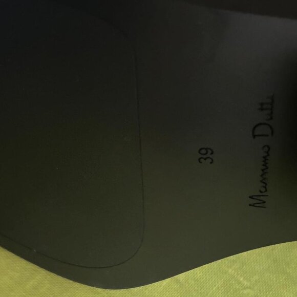 Massimo Dutti Leather Western Style Cowboy Boots Size EU 39 US 8 NEW With Tags - Picture 9 of 11